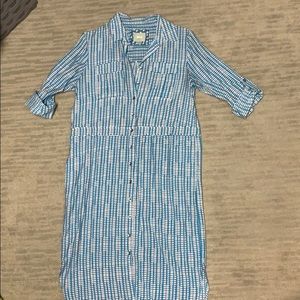 Women’s Maeve rollsleeve print shirt dress size 2P